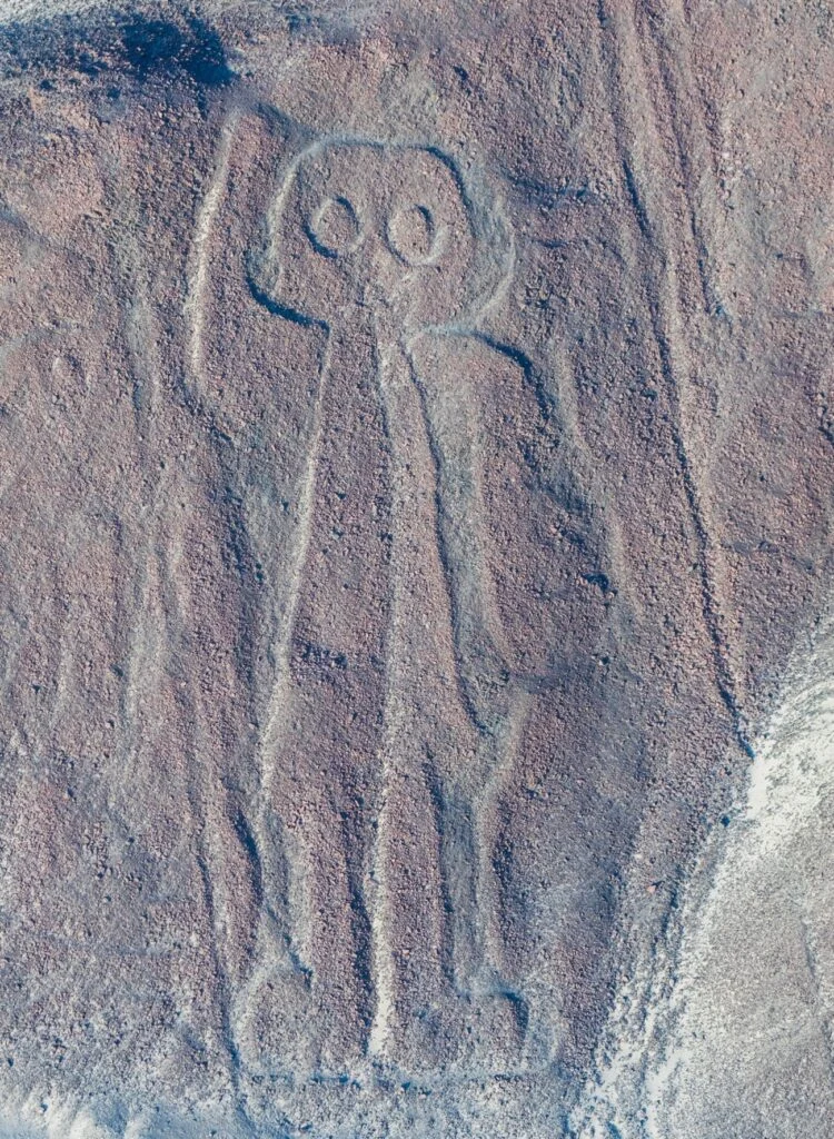 Linhas de Nazca no deserto de Sechura, no sul do Peru